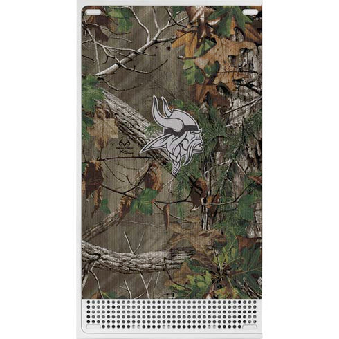 NFL Minnesota Vikings Realtree Xtra Green Camo Xbox Series S Console Skin